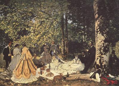 Claude Monet Dejeuner sur l'herbe(study) (nn02) France oil painting art